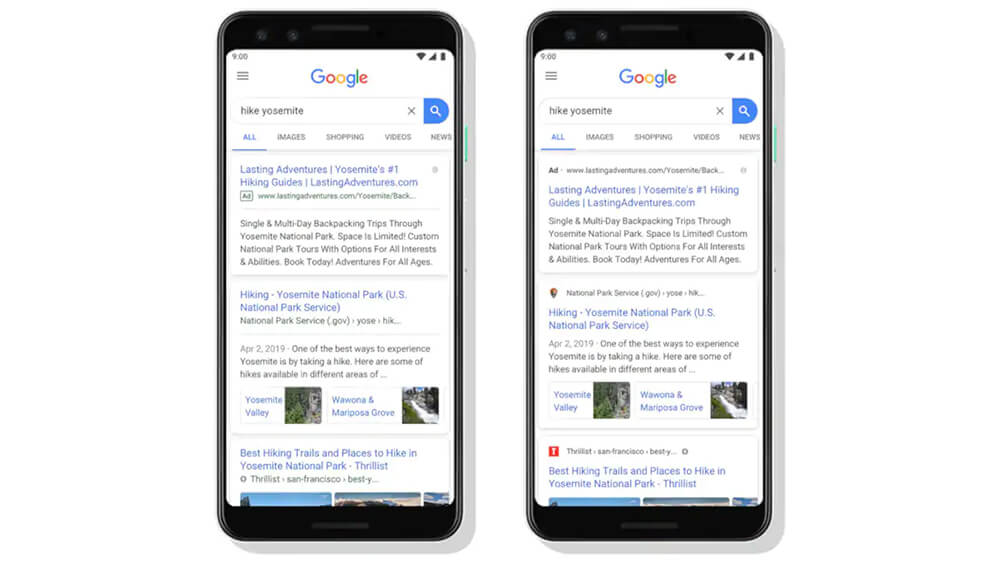 Google Search Gets a New Look on Mobile Devices